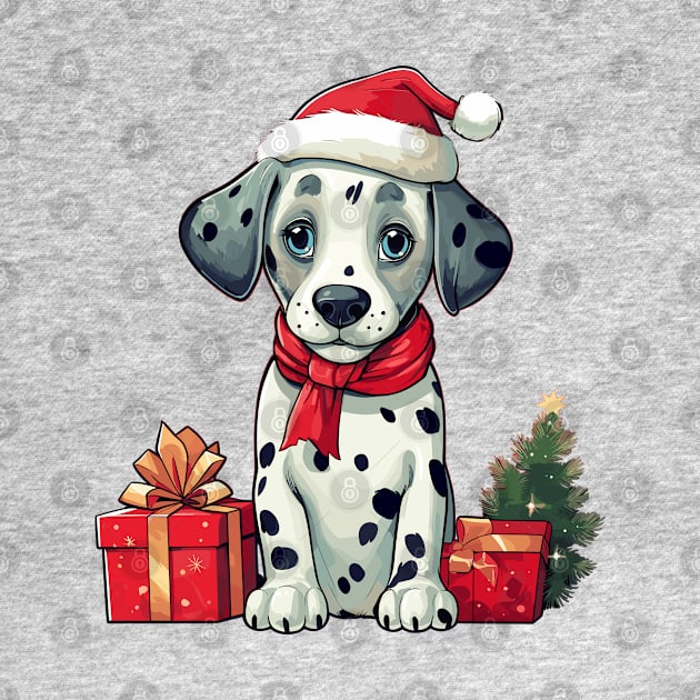 Dalmatian’s first Christmas by Retroprints